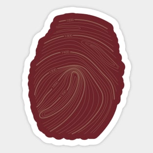 Topographic Fingerprint Sticker